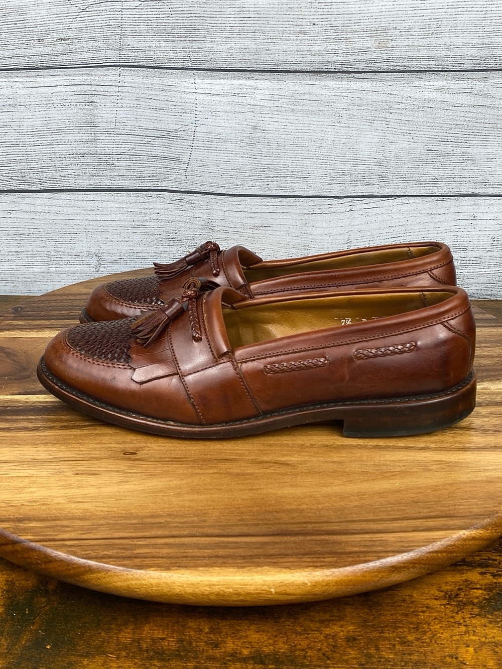 Allen Edmonds Cody Tassel Loafers Brown Chili Leather Men’s Size 7.5 D